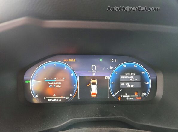 2T3N1RFV7SW524397 2025 TOYOTA RAV4 White Вид щитка приладів