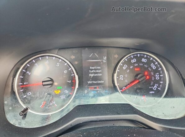 2T3P1RFV0LC138304 2020 TOYOTA RAV4 Gray Вид щитка приладів