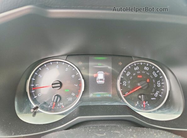 2T3P1RFV0MC151863 2021 TOYOTA RAV4 Silver Սարքավորումների վահանակի տեսք