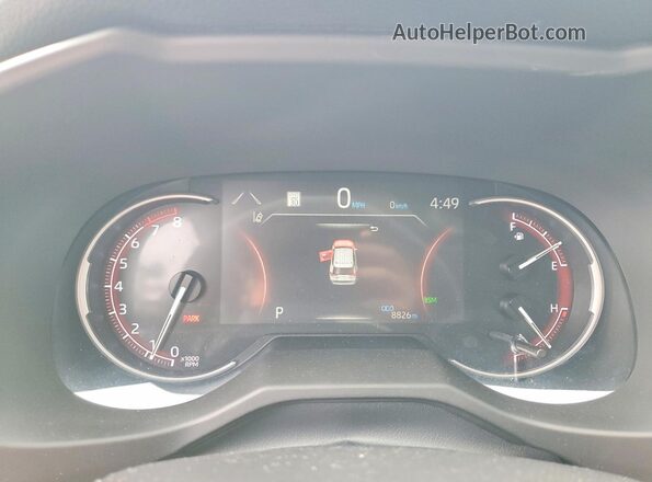 2T3P1RFV1SW513162 2025 TOYOTA RAV4 Blue Սարքավորումների վահանակի տեսք