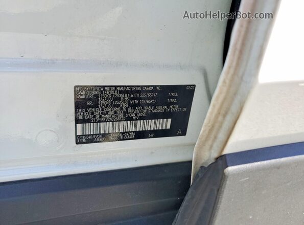 2T3P1RFV2NC268720 2022 TOYOTA RAV4 White Vista del compartimento del motor