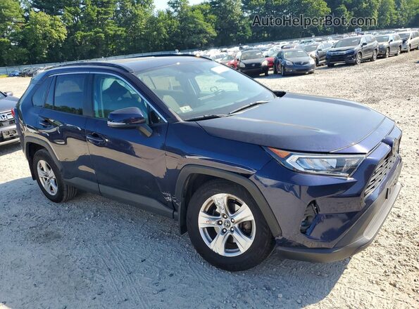 2T3P1RFV3MW167683 2021 TOYOTA RAV4 Синий Передняя правая четверть
