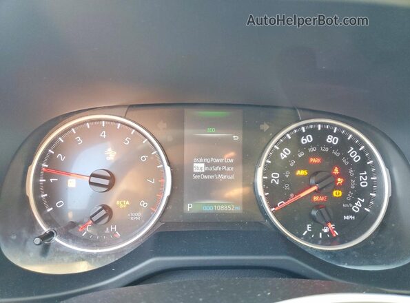 2T3P1RFV3MW167683 2021 TOYOTA RAV4 Синий Вид щитка приборов