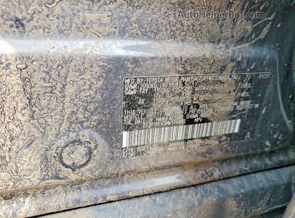2T3P1RFV3MW174990 2021 TOYOTA RAV4 Угольный Панорамный вид салона 360°