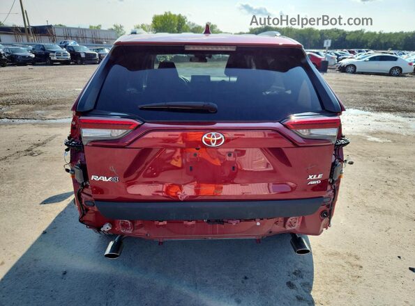 2T3P1RFV4MW178045 2021 TOYOTA RAV4 Red Հետևի տեսք