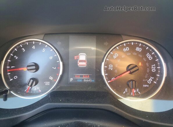 2T3P1RFV5LW124509 2020 TOYOTA RAV4 Silver Вид щитка приладів