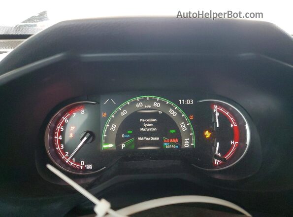 2T3P1RFV7SC508243 2025 TOYOTA RAV4 White Вид щитка приладів