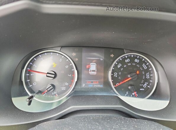 2T3P1RFV8LW133494 2020 TOYOTA RAV4 Red Instrument cluster view