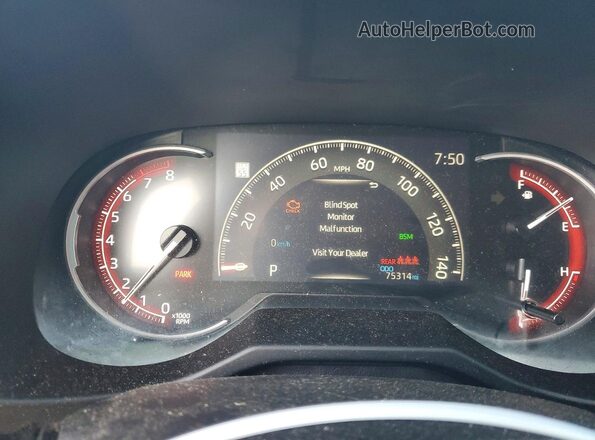 2T3P1RFV8PW335614 2023 TOYOTA RAV4 Серый Вид щитка приборов