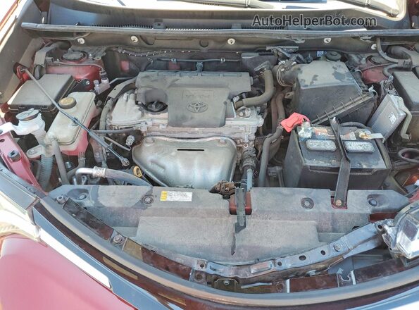 2T3RFREV1JW741219 2018 TOYOTA RAV4 Maroon Շարժիչի բաժամունքի տեսք