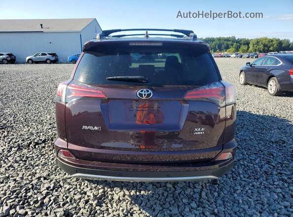 2T3RFREV2JW770230 2018 TOYOTA RAV4 Burgundy Вид ззаду
