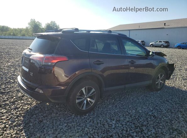 2T3RFREV2JW770230 2018 TOYOTA RAV4 Burgundy Задня права чверть