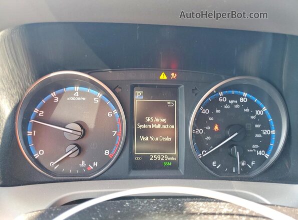 2T3RFREV2JW770230 2018 TOYOTA RAV4 Burgundy Вид щитка приладів