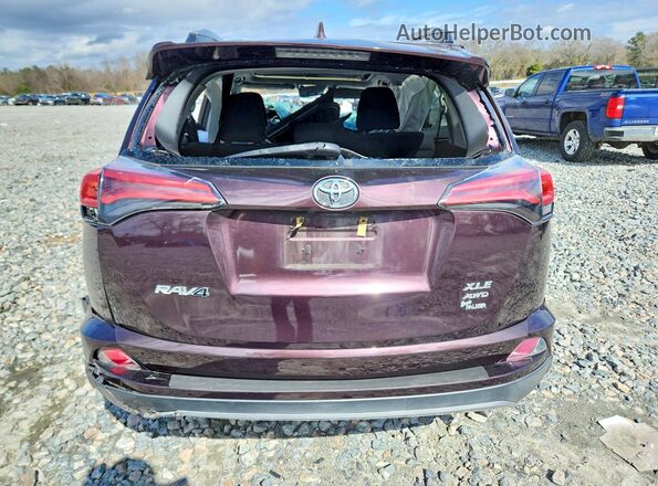 2T3RFREV5JW822109 2018 TOYOTA RAV4 Burgundy Widok z tyłu