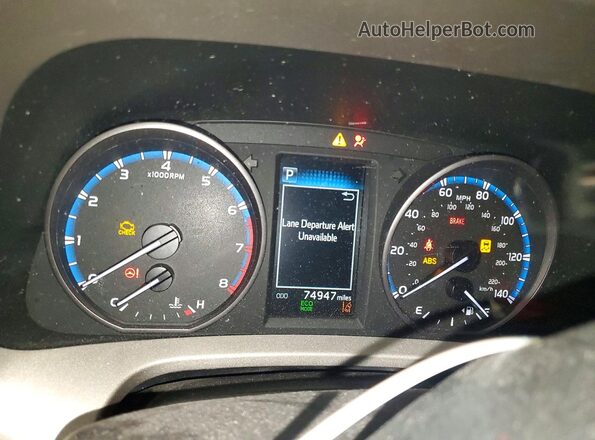 2T3RFREV7HW542377 2017 TOYOTA RAV4 Серебряный Вид щитка приборов
