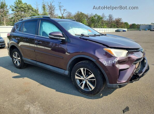 2T3RFREV8JW719332 2018 TOYOTA RAV4 Purple Передня права чверть