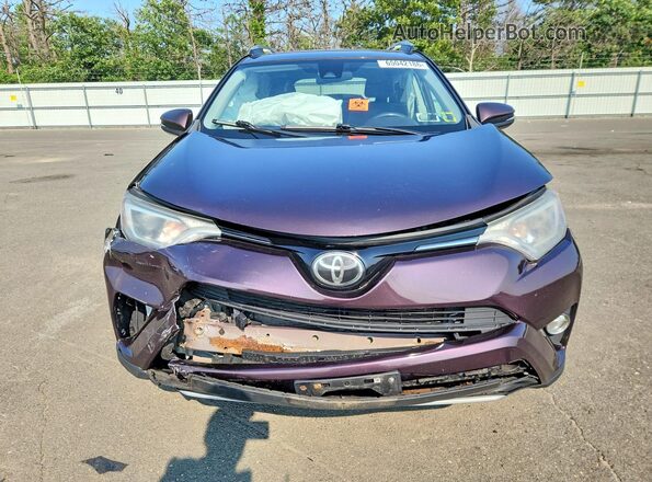 2T3RFREV8JW719332 2018 TOYOTA RAV4 Purple Вид спереду