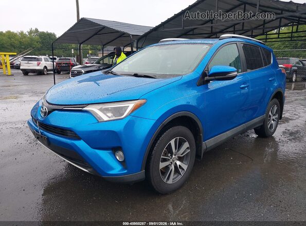 2T3RFREVXGW491682 2016 TOYOTA RAV4 Blue Առջևի ձախ երեք քառորդ տեսարան