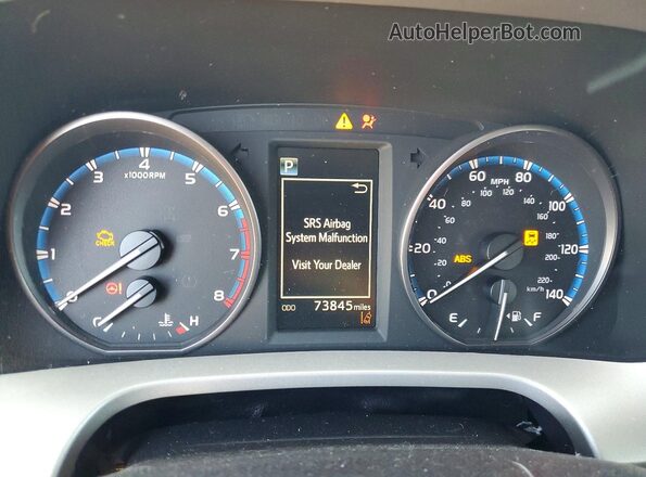 2T3RFREVXHW602507 2017 TOYOTA RAV4 Black Вид щитка приладів