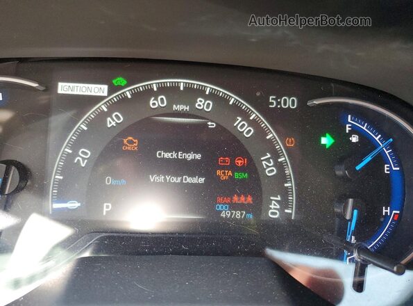 2T3RWRFV1SW258703 2025 TOYOTA RAV4 Красный Вид щитка приборов