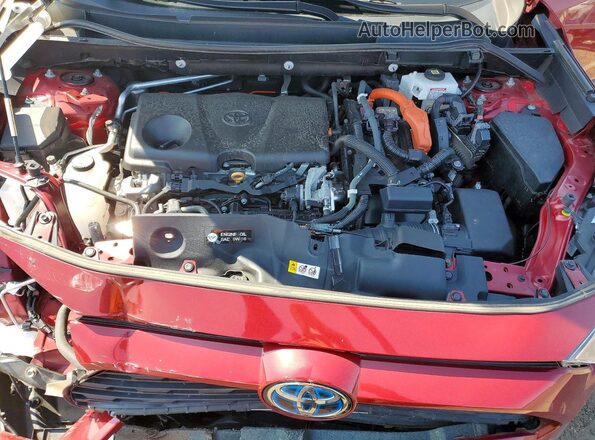 2T3RWRFV3MW128635 2021 TOYOTA RAV4 Red Engine compartment view