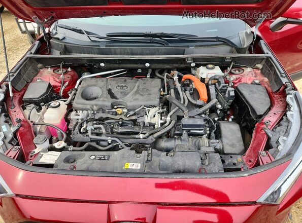 2T3RWRFV5LW101225 2020 TOYOTA RAV4 Темно-бордовый Вид подкапотного пространства