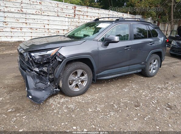 2T3RWRFV8NW138823 2022 TOYOTA RAV4 HYBRID Gray Vista tres cuartos delantera izquierda