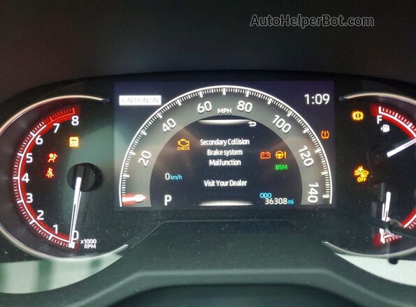2T3S1RFV8MW213972 2021 TOYOTA RAV4 Зеленый Вид щитка приборов