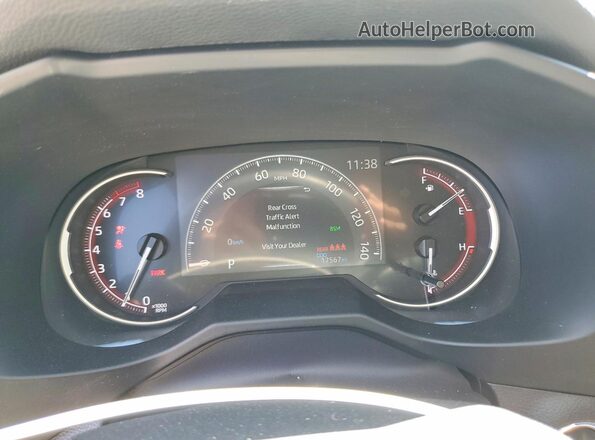 2T3S1RFV8RW484649 2024 TOYOTA RAV4 Charcoal Instrument cluster view