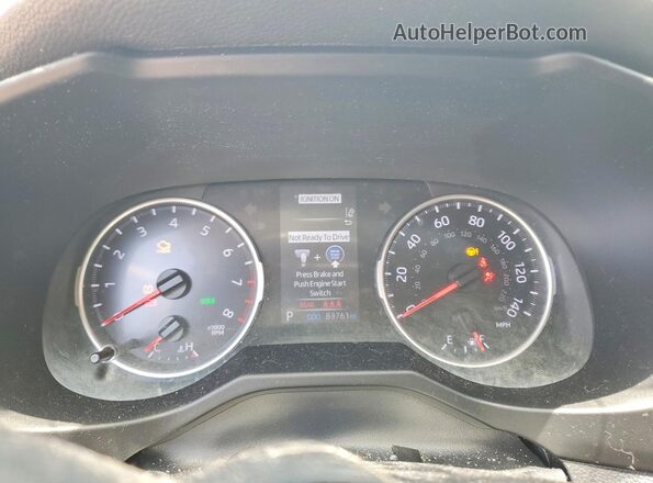2T3W1RFV0LC076446 2020 TOYOTA RAV4 White Widok zestawu wskaźników