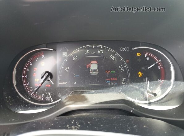 2T3W1RFV1PW246334 2023 TOYOTA RAV4 White ხელსაწყოთა პანელის ხედი