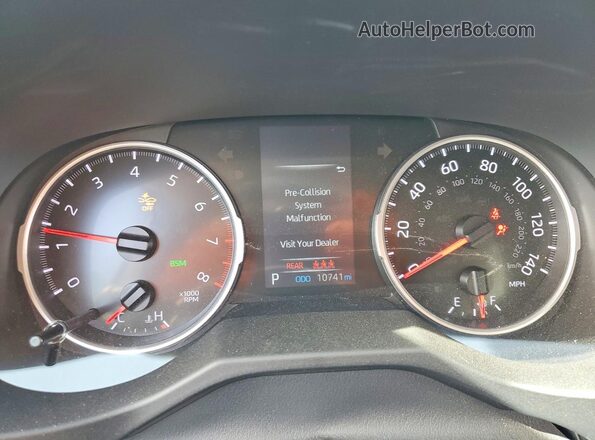 2T3W1RFV3NC206044 2022 TOYOTA RAV4 Белый Вид щитка приборов
