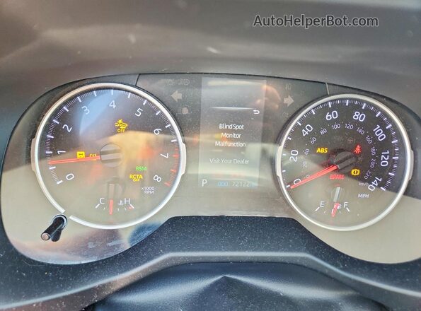 2T3W1RFV4LC068981 2020 TOYOTA RAV4 Серебряный Вид щитка приборов