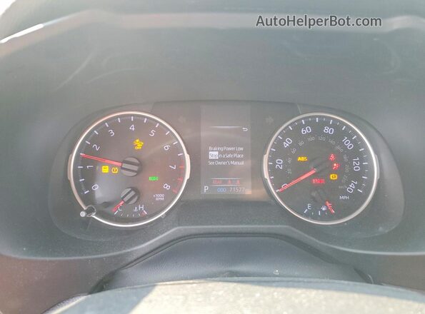 2T3W1RFV4LW072575 2020 TOYOTA RAV4 Угольный Вид щитка приборов