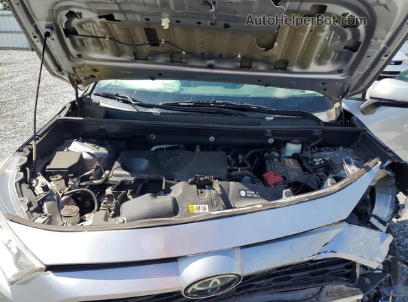 2T3W1RFV4MW166604 2021 TOYOTA RAV4 Silver Engine compartment view