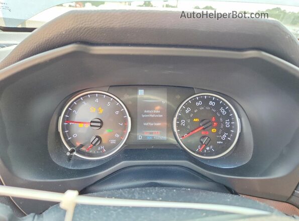 2T3W1RFV4NW215673 2022 TOYOTA RAV4 Silver Instrument cluster view
