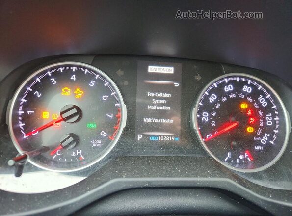 2T3W1RFV5MW119341 2021 TOYOTA RAV4 Черный Вид щитка приборов