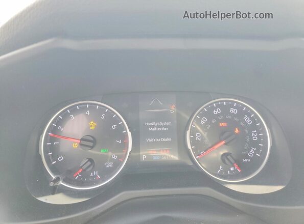 2T3W1RFV8MW130611 2021 TOYOTA RAV4 Green Instrument cluster view