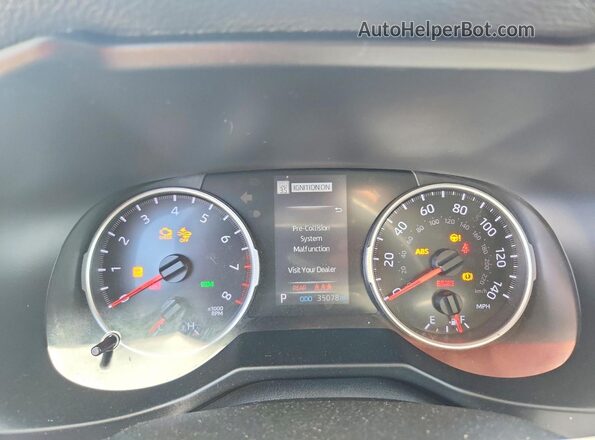 2T3W1RFV9MC148231 2021 TOYOTA RAV4 Серебряный Вид щитка приборов