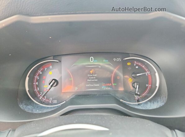 2T3W1RFV9SW393509 2025 TOYOTA RAV4 Black Սարքավորումների վահանակի տեսք