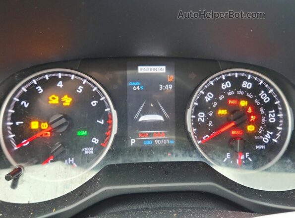 2T3W1RFVXMC149422 2021 TOYOTA RAV4 White ხელსაწყოთა პანელის ხედი