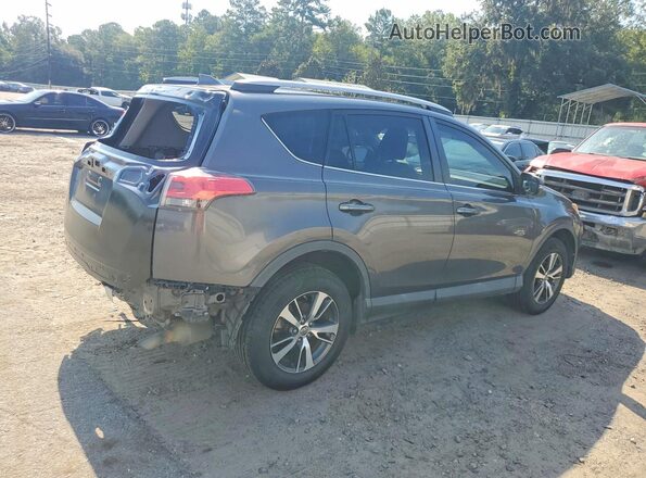 2T3WFREV1JW443854 2018 TOYOTA RAV4 Gray Задня права чверть