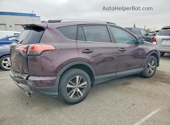 2T3WFREV2HW331820 2017 TOYOTA RAV4 Burgundy უკანა მარჯვენა