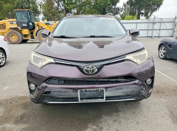 2T3WFREV2HW331820 2017 TOYOTA RAV4 Burgundy წინა ხედი