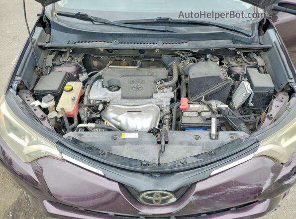 2T3WFREV2HW331820 2017 TOYOTA RAV4 Burgundy ძრავის განყოფილების ხედი