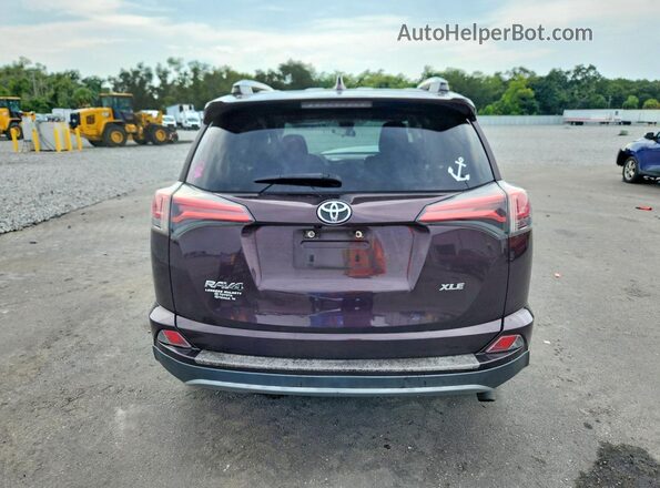 2T3WFREV5HW320522 2017 TOYOTA RAV4 Burgundy Rear view