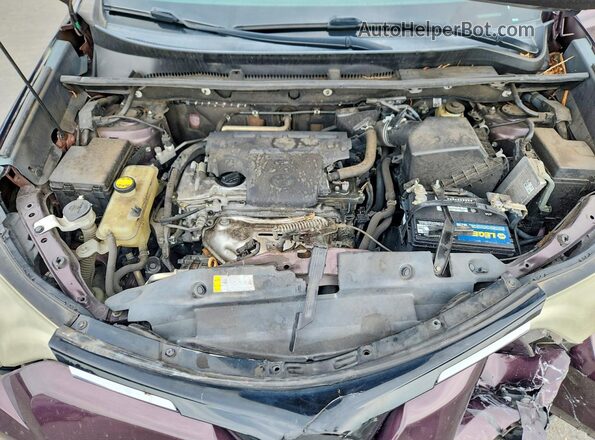 2T3WFREV5HW320522 2017 TOYOTA RAV4 Burgundy Engine compartment view