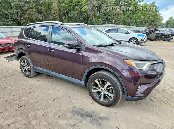 2T3WFREV9HW338876 2017 TOYOTA RAV4 Purple Front right