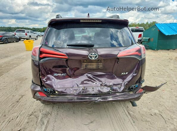 2T3WFREV9HW338876 2017 TOYOTA RAV4 Purple Rear view