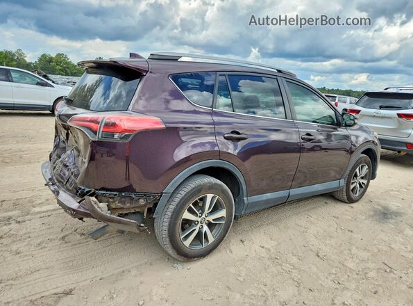 2T3WFREV9HW338876 2017 TOYOTA RAV4 Purple Rear right